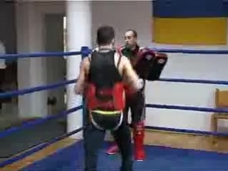 team of ukraine in thai boxing. training before the championship. mira 2009